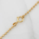Military Bracelet Beads 2.2g / 6 1/4 in / 1.69mm Yellow Gold 18K