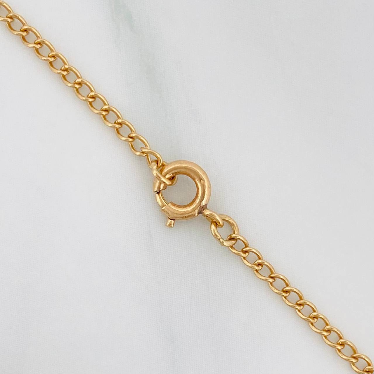 Pulso Aro Seguido Trebol 2.7g / 7 3/4 in / 1.56mm Oro Amarillo 18K