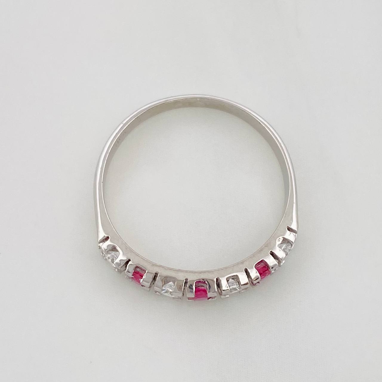 Anillo Churumbela Rubíes 0.17pts 1.8g / T7 1/4 Plata 925