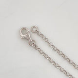 Pulso Aro Seguido Halo Esmeralda 0.38pts 2.15g / 7 in / 1.28mm Plata 925