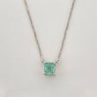 Cadena Cuatro Garras Esmeralda 0.55pts 2.2g / 18 in / 0.8mm Plata 925