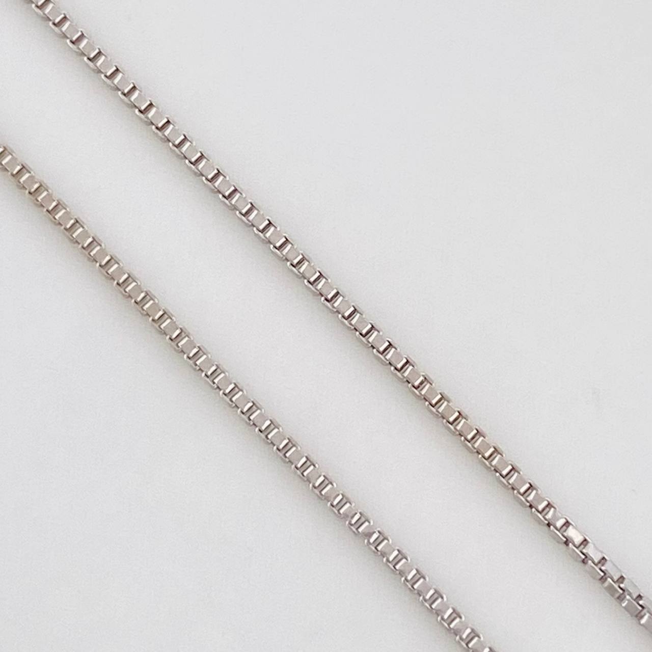 Cadena Cuatro Garras Esmeralda 0.37pts 2.15g / 18 in / 1.03mm Plata 925