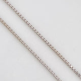 Cadena Cuatro Garras Esmeralda 0.55pts 2.2g / 18 in / 0.8mm Plata 925