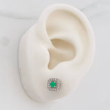 Topos Halo Esmeraldas 20pts 1.75g / in / 6.57mm Plata 925