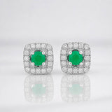 Topos Halo Esmeraldas 20pts 1.75g / in / 6.57mm Plata 925