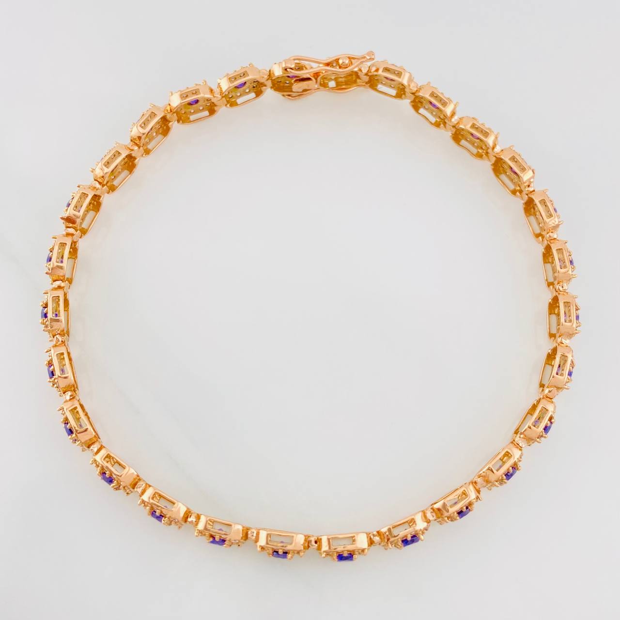 Pulso Tennis 14g / 8 1/4 in / 6.2mm Oro Rosa 18K