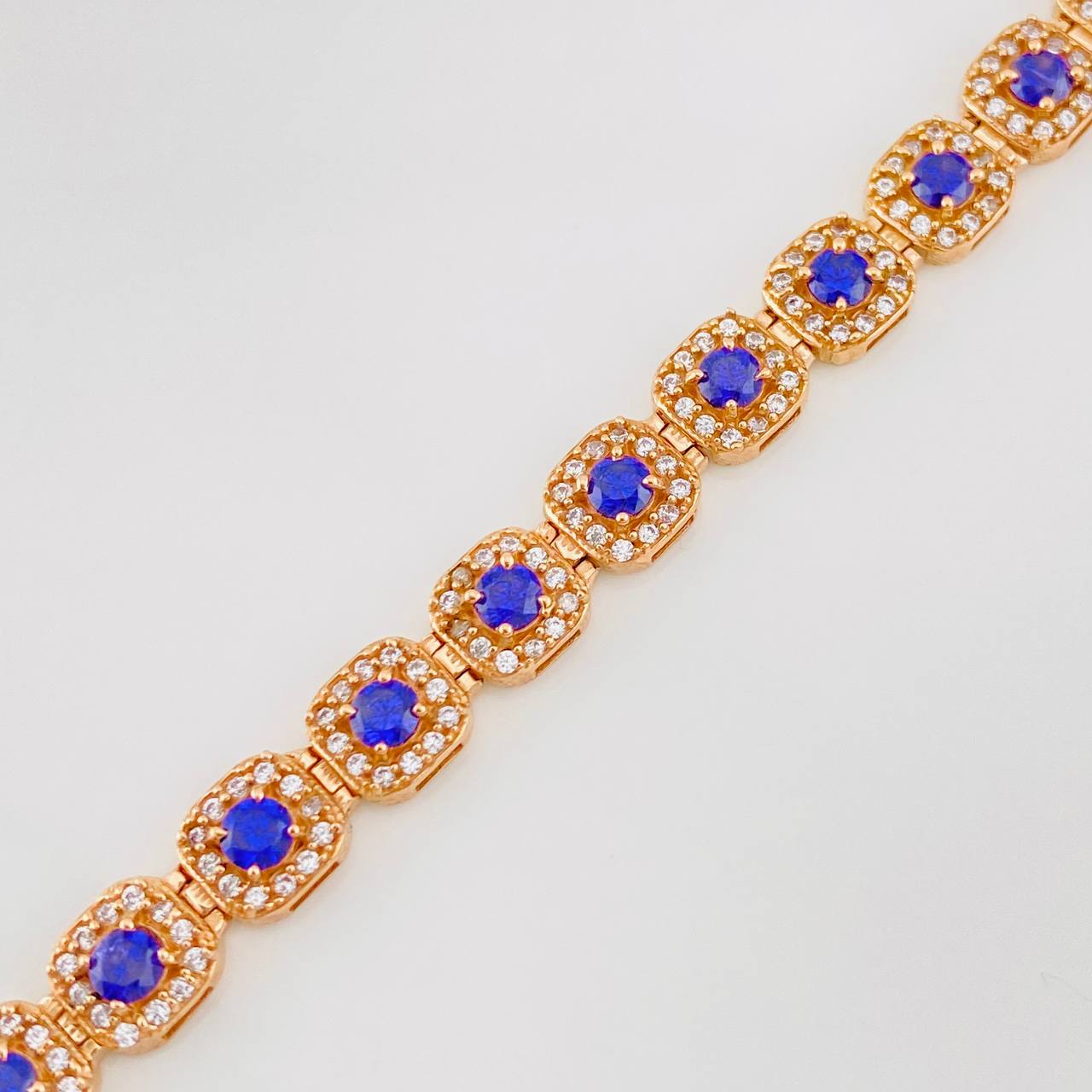 Pulso Tennis 14g / 8 1/4 in / 6.2mm Oro Rosa 18K