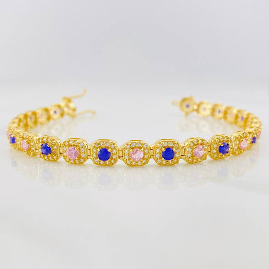Pulso Tennis 13.15g / 7 3/4 in / 6.16mm Oro Amarillo 18K