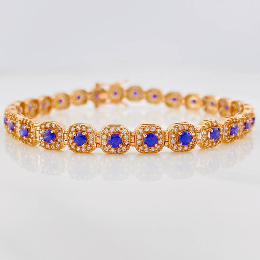 Pulso Tennis 14g / 8 1/4 in / 6.2mm Oro Rosa 18K