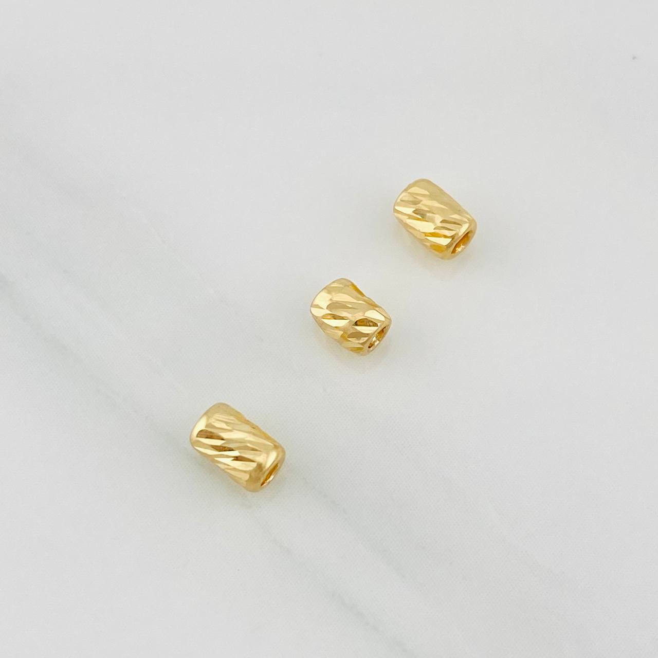 Herraje Cilindro 0.1g / 1/4 / 3mm in Oro Amarillo 18K