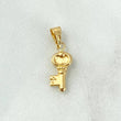 Dije Llave Medieval 0.45gr / 1.8cm / Oro Amarillo 18K