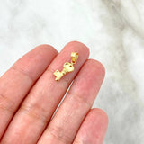 Dije Llave Medieval 0.45gr / 2cm / Cargador Liso Oro Amarillo 18K ©
