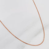 Venetian Chain 1.25 g / 17 3/4 in / 0.5 mm 18K Rose Gold