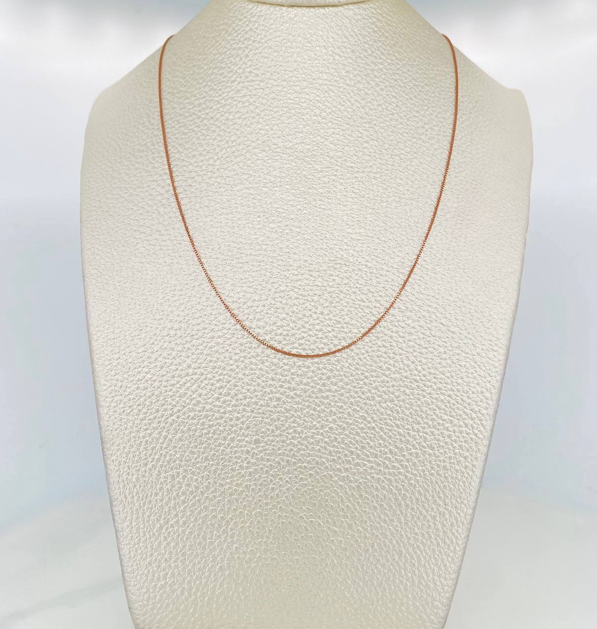 Venetian Chain 1.25 g / 17 3/4 in / 0.5 mm 18K Rose Gold