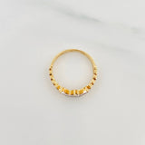 Crown Hearts Ring 2.85 g / T6 3/4 Two Yellow White Gold 18K