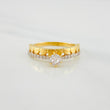 Solitaire Ring Heart Channel 2.4 g / T6 Two Yellow White Gold 18K