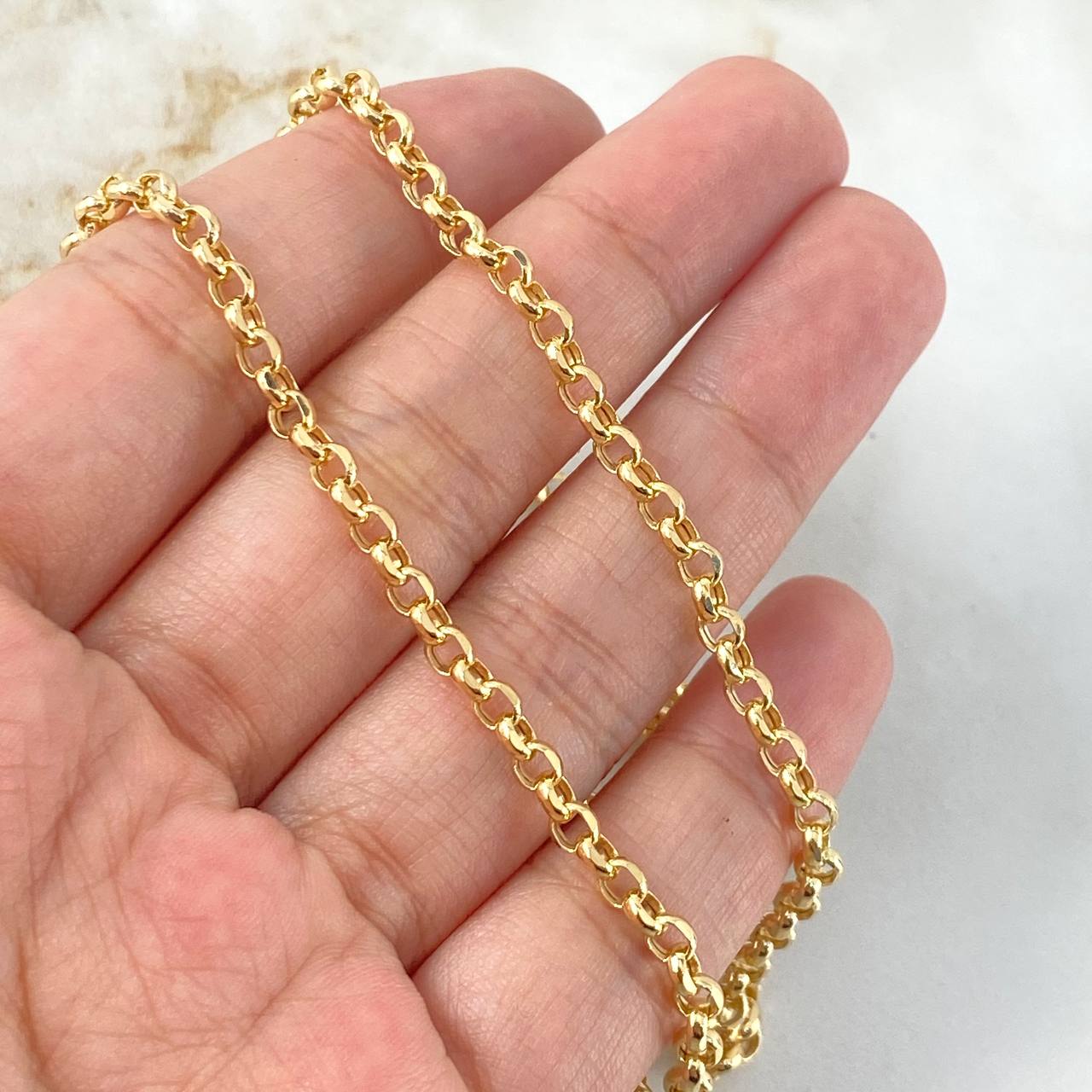 Cadena Roll-On 4.5gr / 45cm / 2.8mm Oro Amarillo +3 18K ©