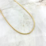 Rope Chain 2 g / 23 3/4 in / 1.7 mm Yellow Gold 18K