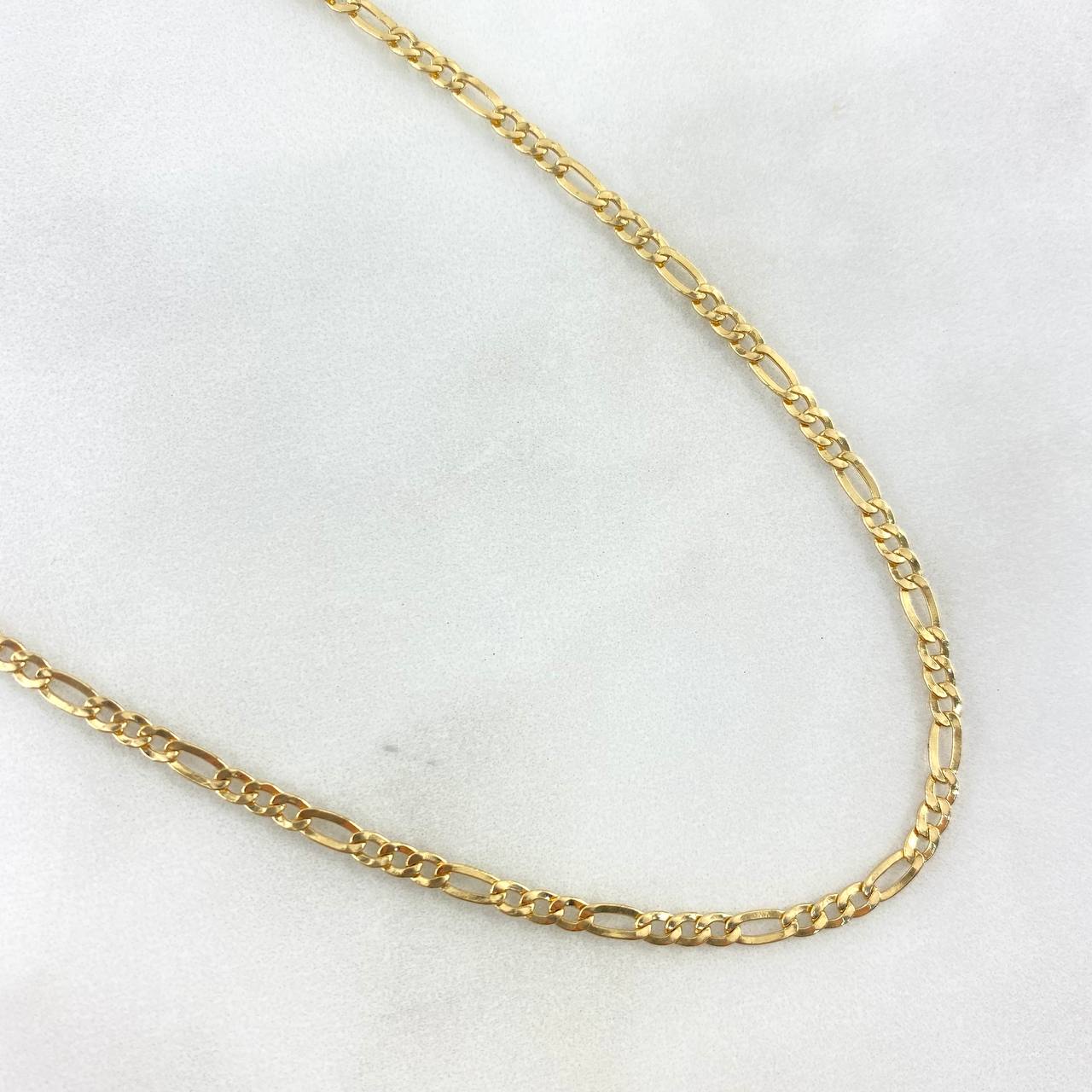 Cadena Figaro 2.8 g / 24 1/4 in / 2.8 mm Oro Amarillo 18K