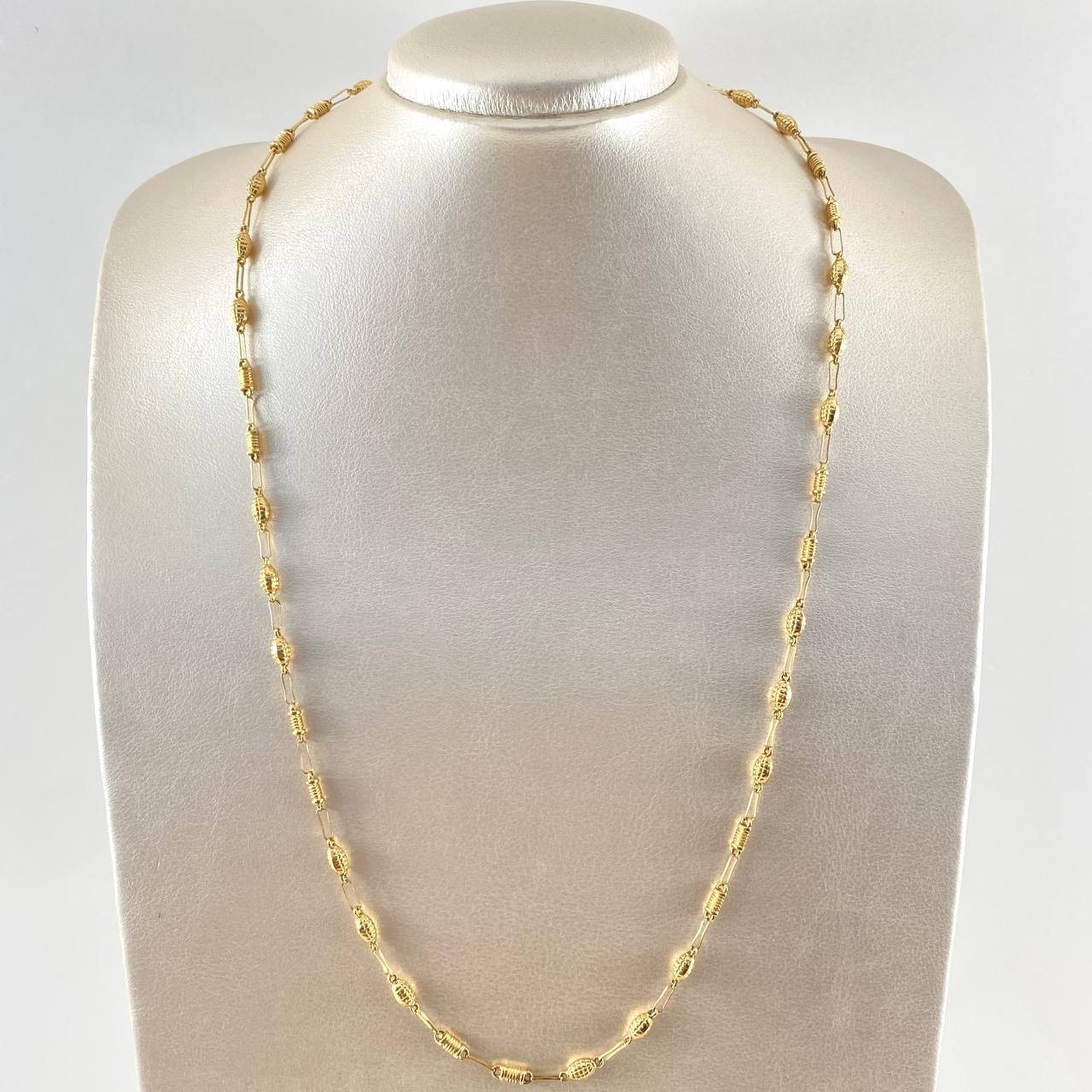 Rustic Granada Chain 8.95gr / 60cm / 18K Yellow Gold