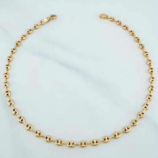 Tobillera Gc 2.7 g / 9 3/4 in / 3.37 mm Oro Amarillo 18K