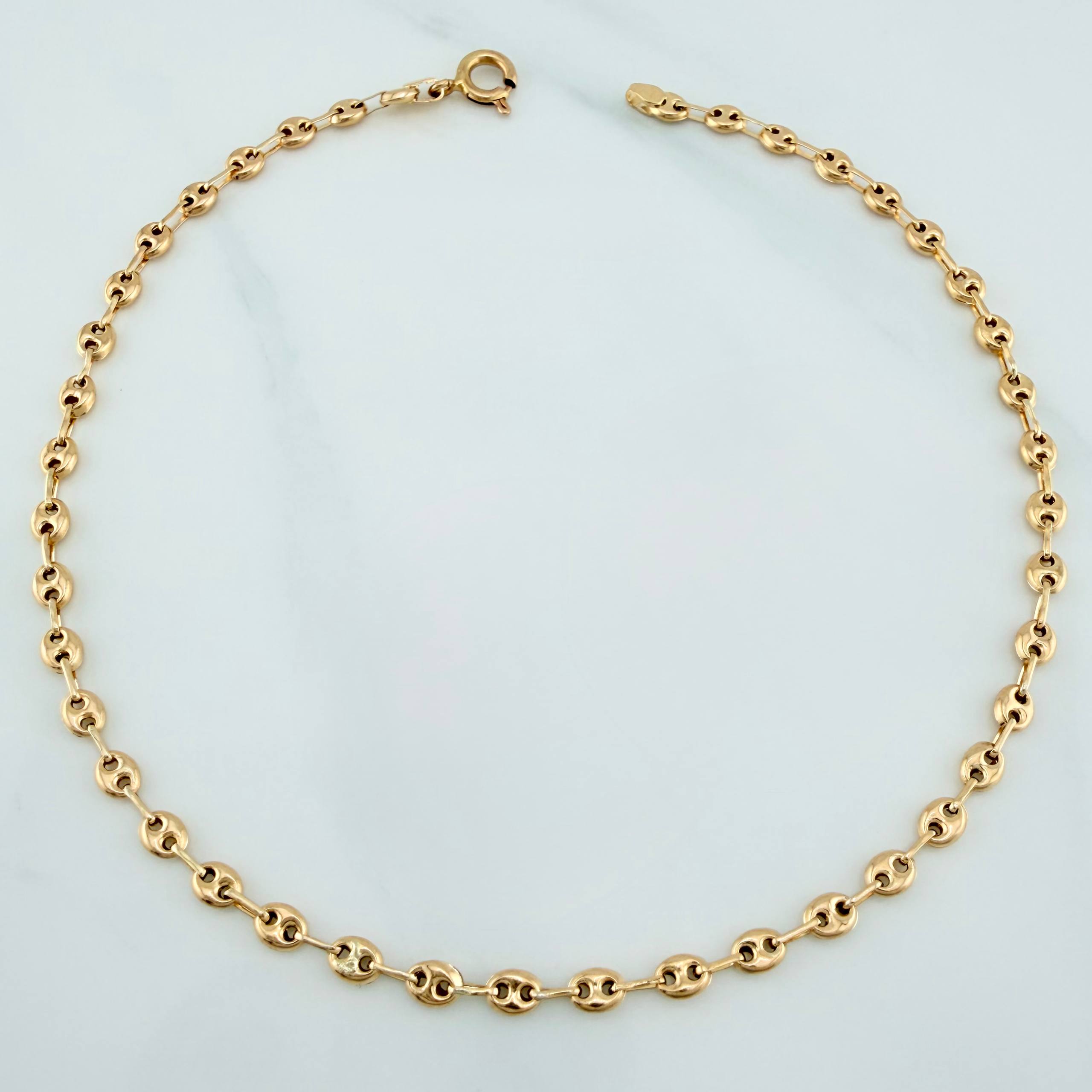 Tobillera Gc 2.8 g / 10 1/2 in / 3.35 mm Oro Amarillo 18K