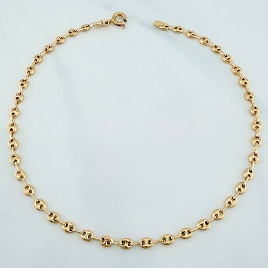 Tobillera Gc 2.8 g / 10 1/2 in / 3.35 mm Oro Amarillo 18K