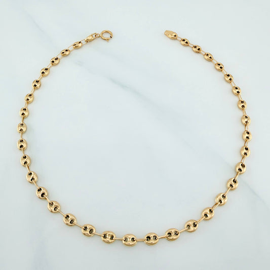 Tobillera Gc 3.1 g / 10 in / 3.57 mm Oro Amarillo 18K