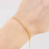 Pulso Cubano 0.95g / 7 3/4 in / 2.3mm Oro Amarillo 18K