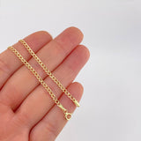 Pulso Cubano 0.95g / 7 3/4 in / 2.3mm Oro Amarillo 18K