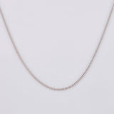 Cadena Veneciana 1.25g / 18 in / 0.8mm Oro Blanco 18K