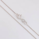 Cadena Veneciana 1.2g / 18 in / 0.8mm Oro Blanco 18K