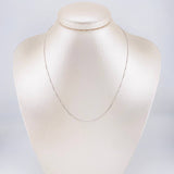Cadena Veneciana 1.2g / 18 in / 0.8mm Oro Blanco 18K