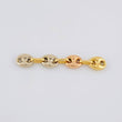 Herraje Retazo GC 0.6g / 1 1/4 in Tres Oros 18K