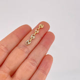 Herraje Retazo GC 0.6g / 1 1/4 in Tres Oros 18K