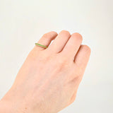 Dense Hearts Emerald Ring 27pts 2.7g / T5 1/4 Yellow Gold 18K