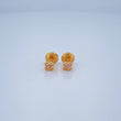 Stud Earrings Clover 0.65gr / 3.4mm 18K Yellow Gold %