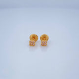 Stud Earrings Clover 0.65gr / 3.4mm 18K Yellow Gold %