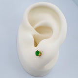 Stud Earrings Bezel 0.85gr / 18K Yellow Gold %