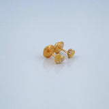 Stud Earrings Heart 0.55gr / 4.4mm 18K Yellow Gold %
