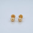Plain Bead Stud Earrings 0.5gr / 5mm Yellow Gold 18K %