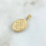 Pendant Virgen Del Carmen 1.95gr / 3.2cm / Yellow Gold 18K Bordered Oval