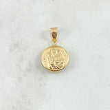 Pendant San José 0.85gr / 2.2cm / Matte Circle 18K Yellow Gold