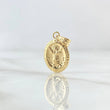 Pendant Divine Child 0.65gr / 2cm / Matte Oval Stamped 18K Yellow Gold