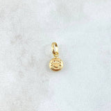 Pendant Happy Face 0.25gr / 1.3cm / Polished 18K Yellow Gold *