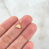 Pendant  Happy Face  0.25gr / 1.3cm / Polished 18K Yellow Gold ©