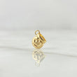 Pendant Happy Face 0.25gr / 1.3cm / Polished 18K Yellow Gold *