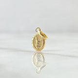 Pendant San Miguel Arcangel 0.35gr / 1.5cm / Smooth 18K Yellow Gold