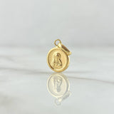 Dije Virgen Del Carmen 0.45gr / 1.5cm / Liso Oro Amarillo 18K