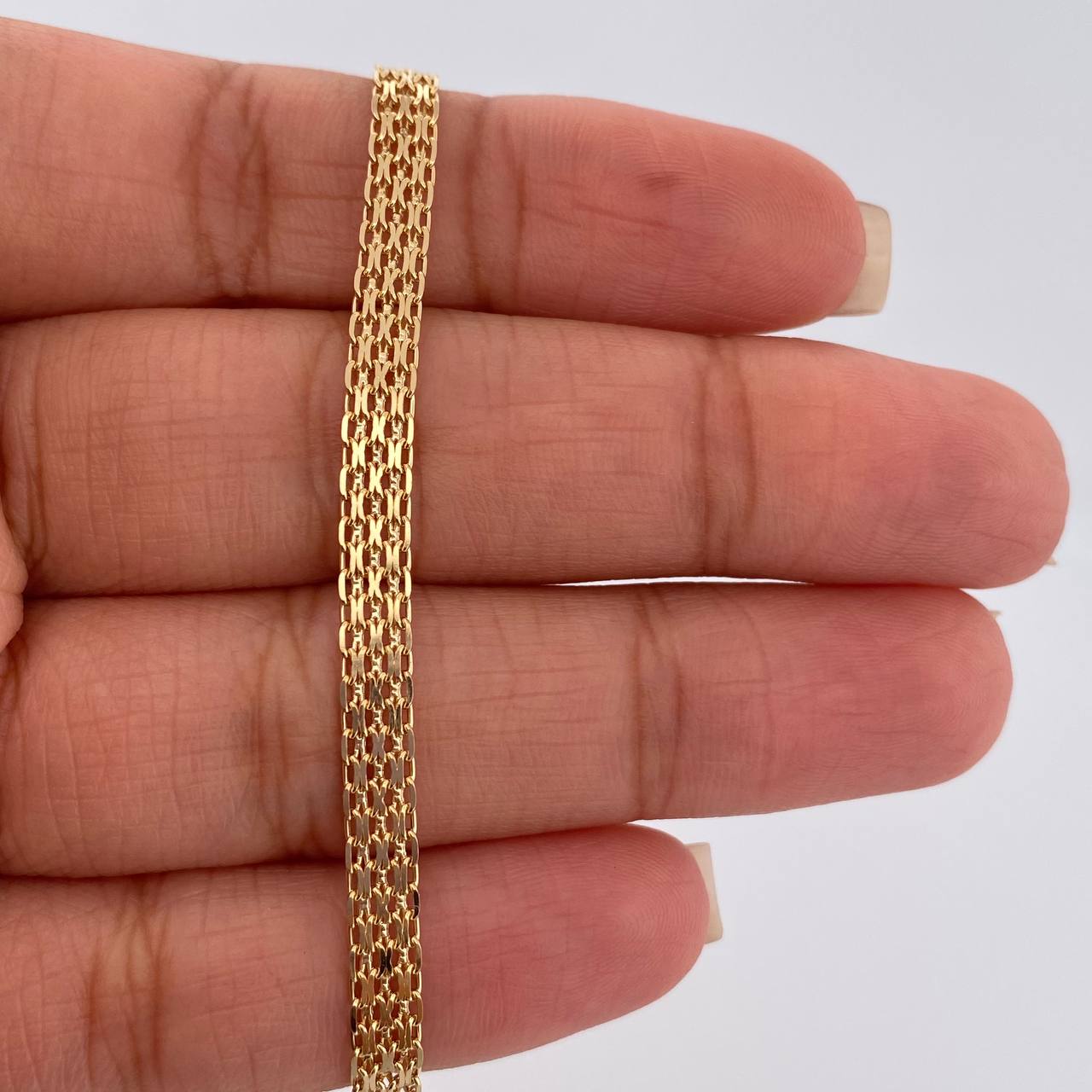 Pulso China 4.75gr / 7 3/4 in / 4.3mm Oro Amarillo +1 18K %